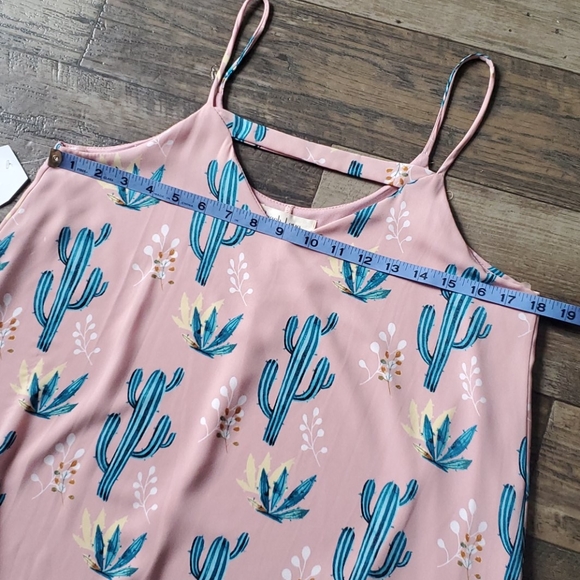 Peach Love California Pink Cactus Swing Dress - Picture 6 of 9